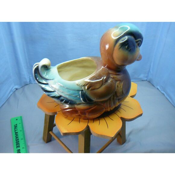 Royal Copley Ceramic Duck Planter - Picture 2 of 9